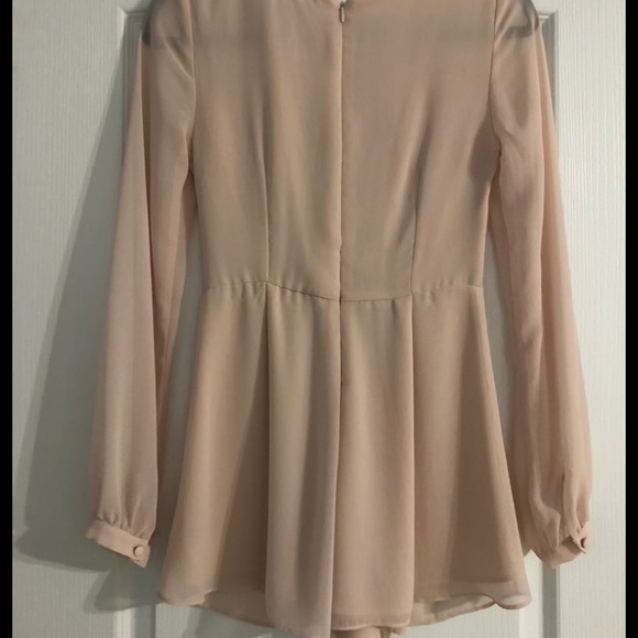 Blush Long Sleeve Romper - Picture 3 of 4